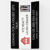 カスタム実在ロゴ促進マーケティング 横断幕 (縦)