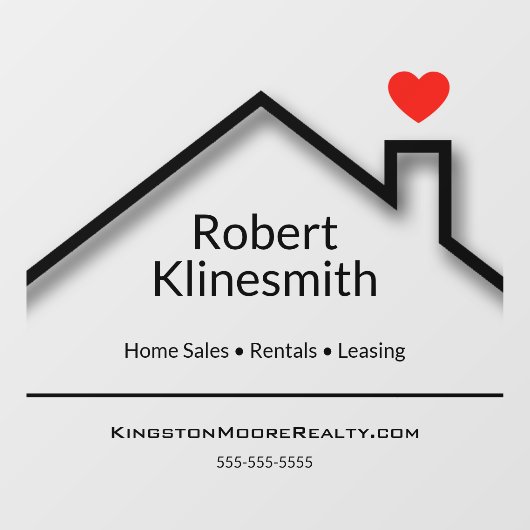 カスタム実在不動産事務所 ウィンドウサイン (シート)