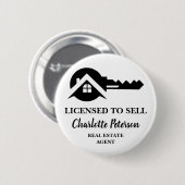 カスタム実在不動産代理店促進 缶バッジ (正面&裏面)