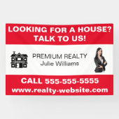 カスタム実在不動産仲介業者写真マーケティング 横断幕 (横)