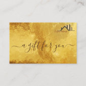 カスタム実在不動産小口商品券 名刺 (正面)