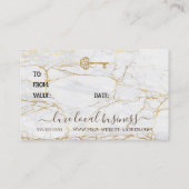 カスタム実在不動産小口商品券 名刺 (裏面)