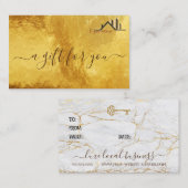 カスタム実在不動産小口商品券 名刺 (正面/裏面)