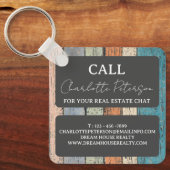 カスタム実在代理不動産仲介業者 キーホルダー (正面)