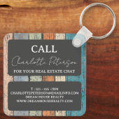 カスタム実在代理不動産仲介業者 キーホルダー (裏面)