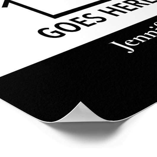 カスタム実在会社ロゴ不動産仲介業者マーケティング ポスター (角)