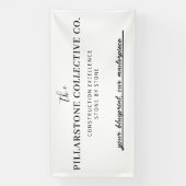 カスタム実在建築会社名銀行 横断幕 (縦)