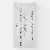 カスタム実在建築会社名銀行 横断幕 (縦)