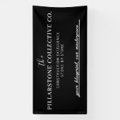 カスタム実在建築会社名 横断幕 (縦)