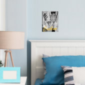 カスタム実在箔(金ゴールドまたは銀)プリント8" x 10" 箔ポスター (インサイチュ (寝室))