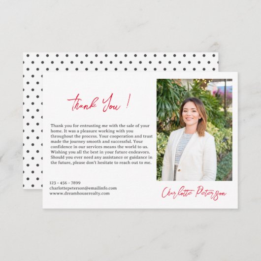 カスタム実在財 サンキューカード (正面/裏面)