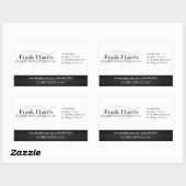 カスタム実在Estate Business Courtesy Of (rev3) 長方形シール (シート)