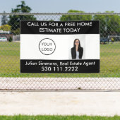 カスタム実在Estate Business Logoフォトマーケティング 横断幕 (インサイチュ)