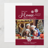 カスタム実在Estate Business Photo Christmas シーズンカード (正面/裏面)