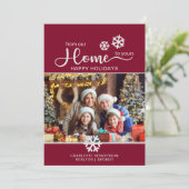 カスタム実在Estate Business Photo Christmas シーズンカード (スタンド正面)