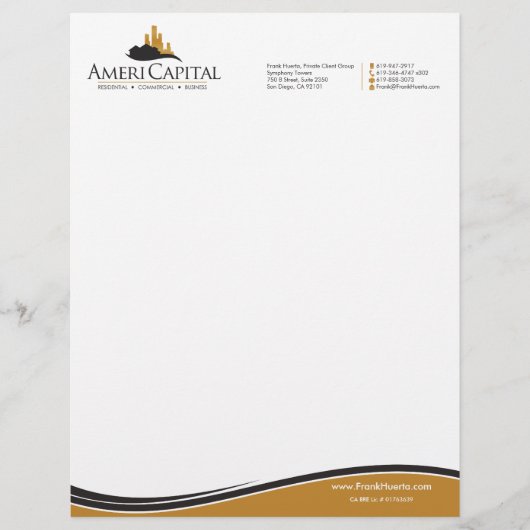 カスタム実在Estate Letterhead V4改訂済み レターヘッド (正面)