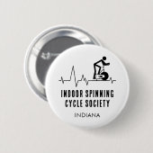 カスタム室内紡績循環会心拍 缶バッジ (正面&裏面)