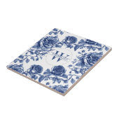 カスタム家宝バラコレクションブルーバラ タイル (側面)