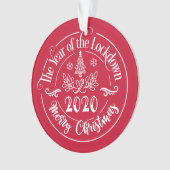 カスタム家族おもしろい名2020クリスマスホリデー オーナメント (正面)