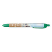 カスタム家族のフォトペンパーソナライズされた文字 青ボールペン (ボトム)