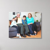 カスタム家族の写パーソナライズされた真の作成 キャンバスプリント (正面)