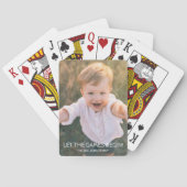 カスタム家族の写真でゲームを開始 トランプ (裏面)