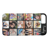 カスタム家族の写真のコラージュと名前 Case-Mate iPhoneケース (裏面(横))