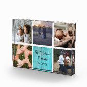 カスタム家族の写真のコラージュの思い出パーソナライズされた フォトブロック (右)