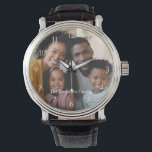 カスタム家族の写真の名前のカスタマイズ 腕時計<br><div class="desc">カスタム家族の写真名パーソナライズ素晴らしウォッチは、あなたの写真またはあなたの家族と名前を配置する。情報を使用してカスタマイズする。毎日衣服す与えるか、あなたの人生の特別な人々への贈り物として。</div>