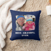 カスタム家族の写真アブエロ最高のノノグランパ クッション (ブランケット)