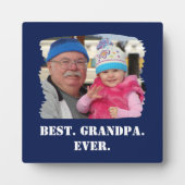 カスタム家族の写真アブエロ最高のノノグランパ フォトプラーク (正面)