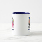 カスタム家族の写真アブエロ最高のノノグランパ マグカップ (中央)