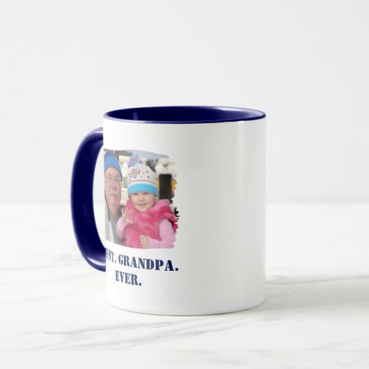 カスタム家族の写真アブエロ最高のノノグランパ マグカップ (正面左)