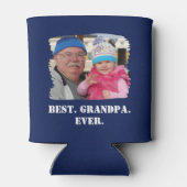 カスタム家族の写真アブエロ最高のノノグランパ 缶クーラー (裏面)