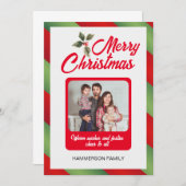 カスタム家族の写真クリスマス招待状 招待状 (正面/裏面)