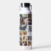 カスタム家族の写真コラージュのウォーターボトル ウォーターボトル (正面)