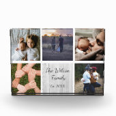 カスタム家族の写真コラージュは思い出をパーソナライズ フォトブロック (正面)