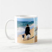 カスタム家族の写真コラージュマグパーソナライズされた コーヒーマグカップ (左)