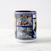 カスタム家族の写真コラージュマグ ツートーンマグカップ (中央)