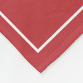 カスタム家族の写真コラージュ赤いギンガム フリースブランケット (角)