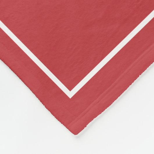 カスタム家族の写真コラージュ赤いギンガム フリースブランケット (角)