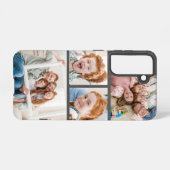 カスタム家族の写真コラージュ4枚 SAMSUNG GALAXYケース (裏面横)