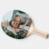 カスタム家族の写真パーソナライズされた 卓球ラケット (横)
