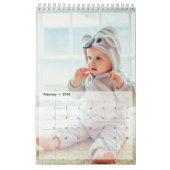 カスタム家族の写真ペー独身のジのレイアウトカレンダー カレンダー (2月 2026)