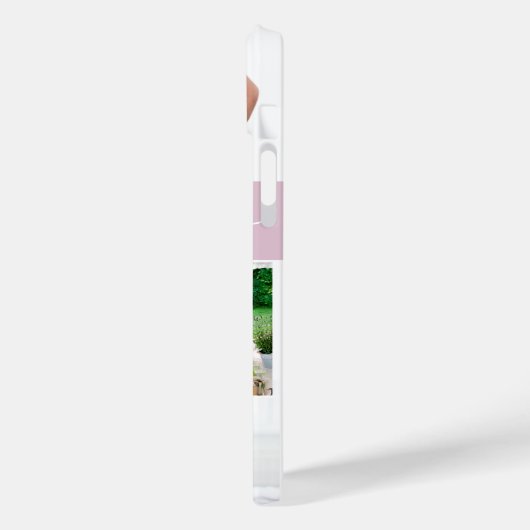 カスタム家族の写真ママの思い出ラブスクリプトピンク Case-Mate iPhoneケース (裏面 / 左)