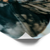 カスタム家族の写真モダン ポスター (コーナー)