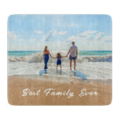 カスタム家族の写真切り最高の取り盤 カッティングボード (正面)