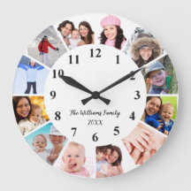 カスタム家族の写真時計パーソナライズされた – 時計