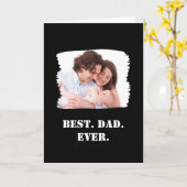 カスタム家族の写真最高のパパ永遠の父の日 カード (黄色い花)
