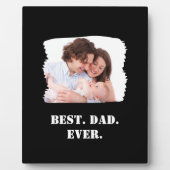 カスタム家族の写真最高のパパ永遠の父の日 フォトプラーク (正面)